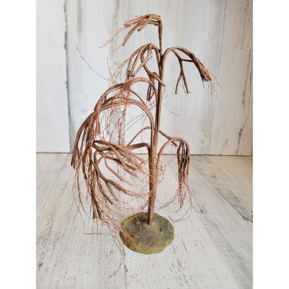 Lemax tree spooky Brown Willow tree fall village accessory Xmas Halloween - Picture 3 of 8